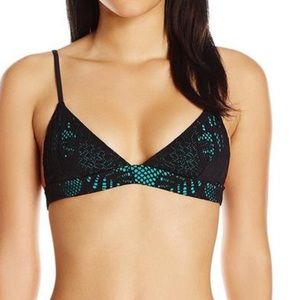 Mara Hoffman Floral Jacquard Bralette Bikini Top